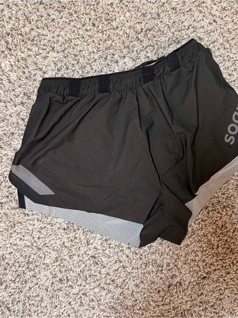 SOAR Women’s Marathon Shorts Small Black Lined Running Race Shorts - Picture 3 of 9